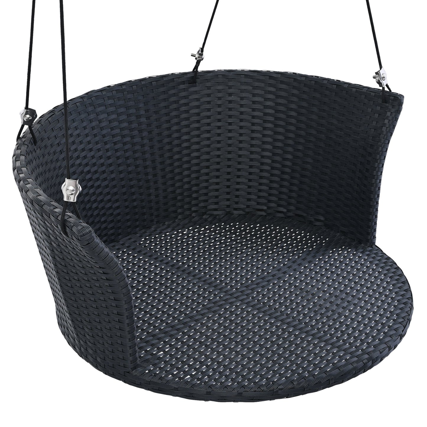Single Person Hanging Seat; Rattan Woven Swing Chair; Porch Swing With