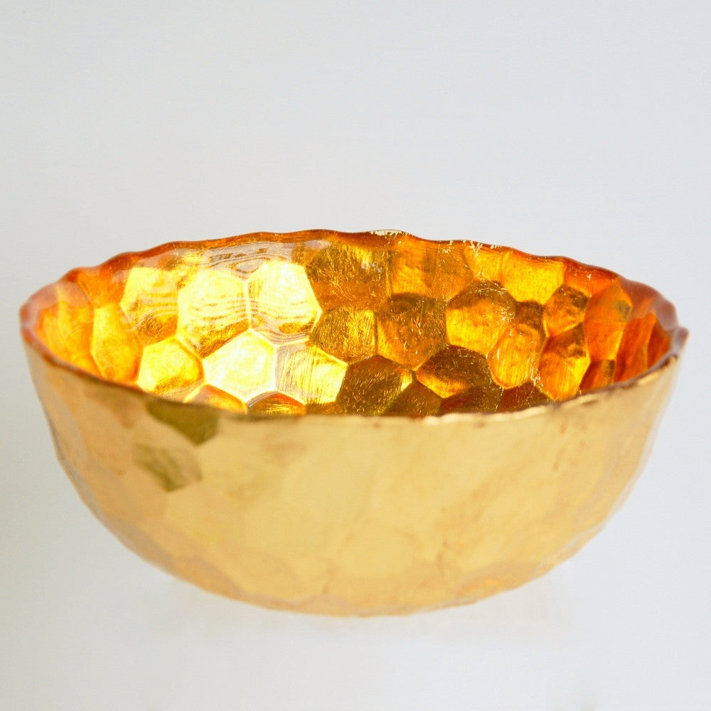 HIVE 6" Amber/Gold Bowl
