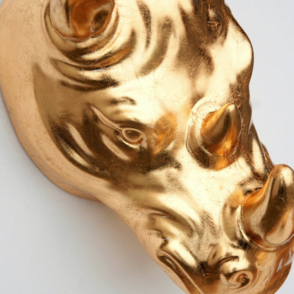 Rhino Gold Gilded Wall Planter